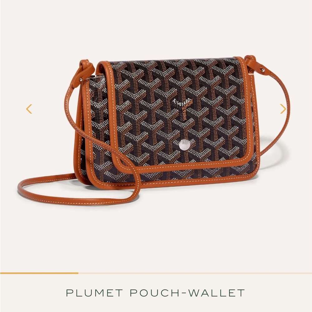 Goyard Plumet Pouch Wallet—Black/Brown